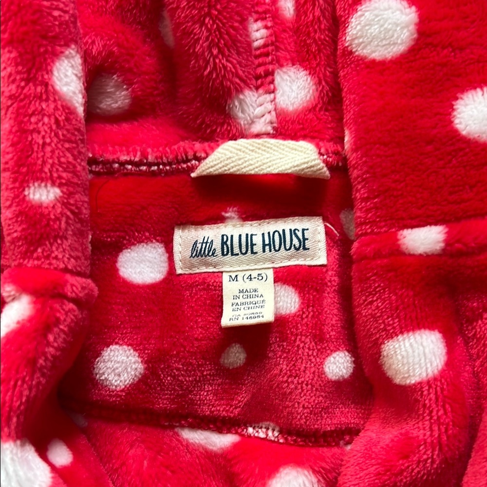 Plush Polka Dot Robe - Picture 2 of 2